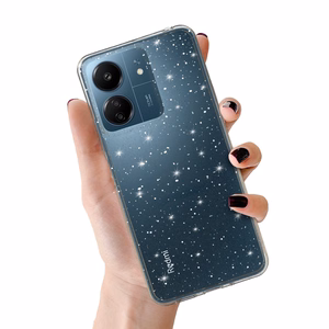 Crystal Glitter Ümbris jaoks Xiaomi Redmi 14C Hõbedane