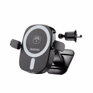 Dudao FW11 Car Phone Hoidja koos 15W Induktiivne Laadija jaoks Air Vent/Cockpit - must