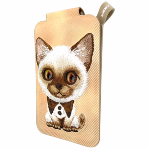 Nimmy New Big-Eye Cute Pets 2.0 Cat MagSafe magnetiline telefoni kaarditasku koos toega – pruun