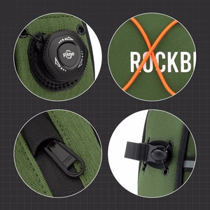 Rockbros 30120045001 ROAD TO SKY 0.7L veekindel jalgratta ülemise raamitoru kott, roheline