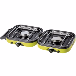 Meva DUAL COMPACT + GRILL matka-gaasipliit gaasiballoonidele, kokkupandav 2 põletiga mudel grillplaadiga