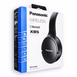 Juhtmevabad kõrvaklapid PANASONIC RB-HF420BE XBS (Extra Bass System) must