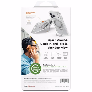 Uniq Swivix Rotating Kickstand 360 Ümbris jaoks iPhone 17 Pro - kuldne