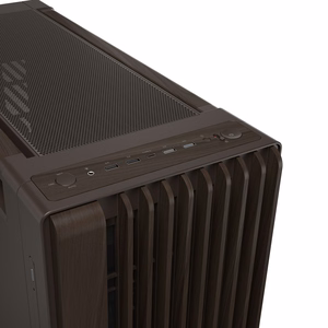 ASUS ProArt PA602 Wood Edition metallpaneeliga Midi Tower korpus, Retro Brown