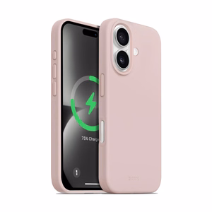 Crong Color Cover Magnetic MagSafe ümbris seadmele iPhone 16, liivaroosa
