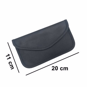 Anti-theft Case for Car Keys Phone Radio Blocking Faraday Box Faraday Cage 20cm x 11cm Black