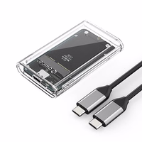 Orico TC10-MS MSATA USB-C 3.2 5Gb/s kettakassett - läbipaistev
