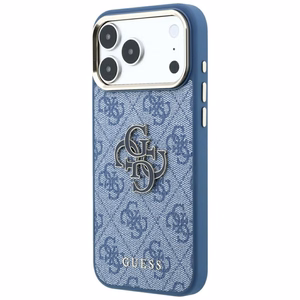 Guess 4G & Big Resin Logo ümbris iPhone 17 Pro Max / 18 Pro Max jaoks, helesinine