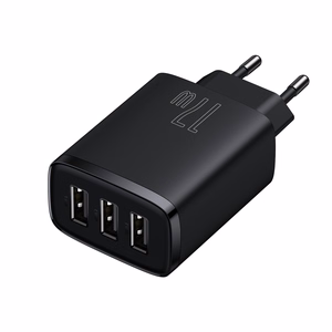 Baseus Compact Quick Charger, 3x USB, 17W (Must)