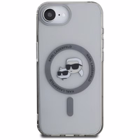 Karl Lagerfeld IML Metal Karl & Choupette Heads MagSafe iPhone 16e Ümbris - Must