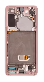 LCD screen Samsung G991 S21 5G koos touch screen ja frame Phantom Roosa original (used Grade A)