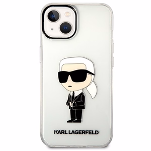 Karl Lagerfeld Ikonik Karl ümbris jaoks iPhone 14 Plus - läbipaistev