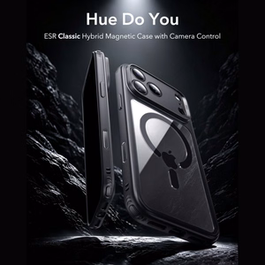 ESR Classic Hybrid MagSafe ümbris mudelile iPhone 18 Pro / 17 Pro – läbipaistev must