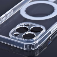 CLEAR MAG ÜMBRIS with camera protection compatible with MagSafe jaoks IPHONE 12 Pro läbipaistev