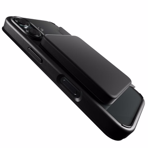 Puro Book Mag MagSafe Leather Ümbris with Flap and Card Slot jaoks iPhone 16 - Must