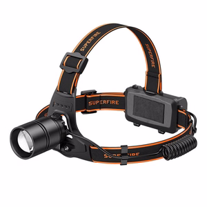 Superfire HL71 headlamp taskulamp, 500 lm, USB, 5 modes