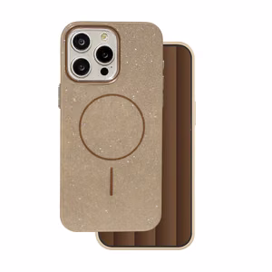 Glitter Thin Mag ümbris for iPhone 16 Pro 6,3" pruun