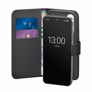 Puro Booklet Ümbris with Flip and Wallet jaoks Samsung Galaxy S25 - must