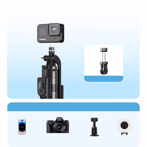 Selfipulk Orico SPM175 1/4 tolli statiiv telefoni kaamerale 360 kraadi pööramisega Bluetooth 5.2 - must