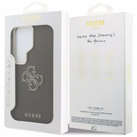 Guess ümbris Grained Big 4G Metal Logo Samsung Galaxy S26 Ultra pruun