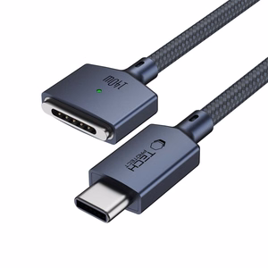 Tech-Protect MMC01 Ultraboost USB-C / MagSafe 3 140W 300cm kaabel mudelile MacBook, tumesinine