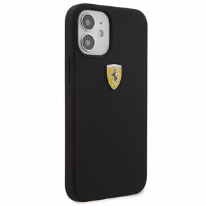 Ferrari FESSIHCP12SBK iPhone 12 mini 5.4" чёрный/чёрный жёсткий чехол On Track Silicone