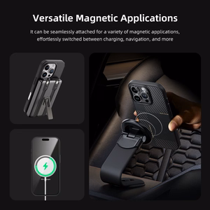 Rock Ultra Thin Aramid Fiber Kevlar 600D Ümbris jaoks Iphone 16 Pro must