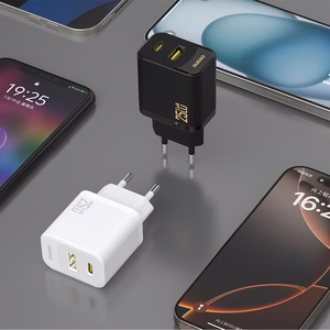 Dudao A26TCEU PD QC 25W GaN USB-A USB-C seinalaadija USB-C kaabliga - must