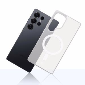 3mk Smoke MagCase Samsung Galaxy S25 Ultra jaoks valge-poolläbipaistev