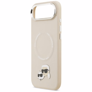 Karl Lagerfeld Karl & Choupette Pins MagSafe Ümbris jaoks iPhone Air - Beige