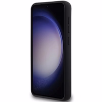 Karl Lagerfeld Silicone Karl&Choupette Metal Pin ümbris jaoks Samsung Galaxy S23+ - must