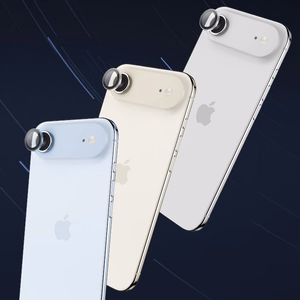 Закалённое стекло Benks Glass Warrior защита камеры для iPhone 17 (2 линзы) серебристое