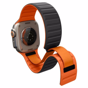 Spigen Athlex Air M rihm Apple Watch 44/45/46/49 mm jaoks, must ja oranž
