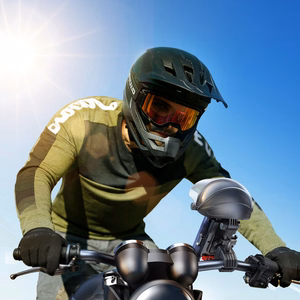 Joyroom JR-ZS526 jalgrattahoidja päikesevisiiri hoidjaga automaatne must
