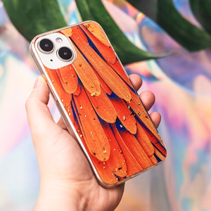 Kuldne Glam ümbris jaoks Samsung Galaxy A14 4G / A14 5G oranž