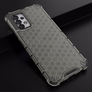 Samsung Galaxy A03s (166.5) musta Honeycomb korpus soomustatud kate geelraamiga Samsung Galaxy A03s (166.5)