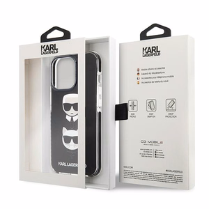 Karl Lagerfeld Karl&Choupette Head чехол для iPhone 13 Pro / iPhone 13 - чёрный