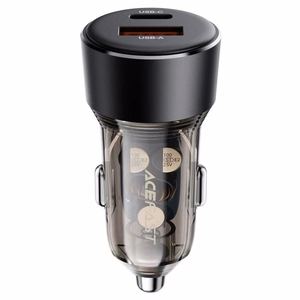 Car laadija Acefast B12 60W USB-C/USB-A must