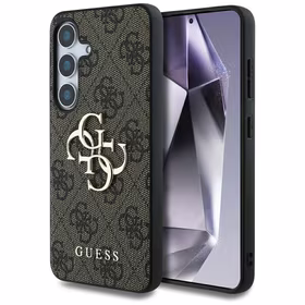 Guess Big 4G Logo Classic Logo Ümbris jaoks Samsung Galaxy S25 Plus Brown