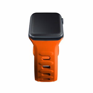 3mk silikoonrihm Apple Watchile, 38/40/41/42 mm, oranž, väike suurus