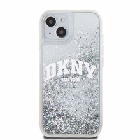 DKNY Liquid Glitter Big Logo ümbris jaoks iPhone 15 / 14 / 13 - valge