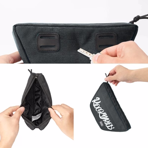 Rockbros G011 Flash Journey trapetsikujuline jalgratta juhtraua kott 0.7 l - must