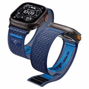 Spigen Athlex Air 2 rihm Apple Watch 8 / 9 / 10 / 11 / SE / Ultra (44 / 45 / 46 / 49 mm) tumesinine
