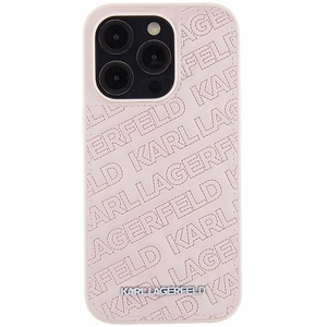 Karl Lagerfeld Quilted K Pattern чехол для iPhone 15 Pro Max - розовый