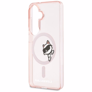 Karl Lagerfeld IML Peekaboo Choupette MagSafe Ümbris for Samsung Galaxy S26 - roosa