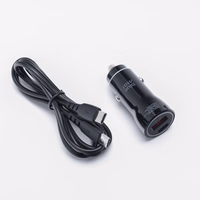 Car Laadija sinine Star USB C + USB A QC3.0 PD AFC PPS 3A 25W + Kaabel USB C to USB C must