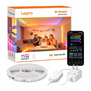 Lepro S1 5 m Wi-Fi / Bluetooth RGBIC LED-riba