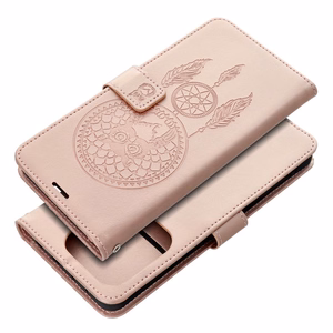 MEZZO Book ümbris jaoks XIAOMI Redmi Note 14 4G (GLOBAL - 164,84mm x 78,15mm x 8,16mm) dreamcatcher rose kuldne