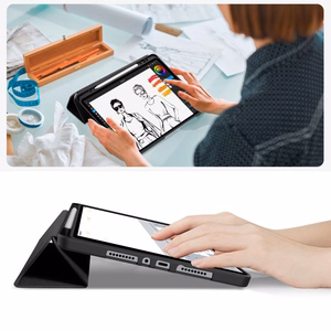 TechProtect SmartÜmbris Pen Ümbris jaoks Xiaomi Poco Pad M1 / punanemi Pad 2 Pro 12.1 - must