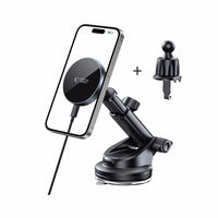 Tech-Protect mm15W-V5 Magnetic MagSafe Car Hoidja jaoks Cockpit/Windshield/Air Vent - Must